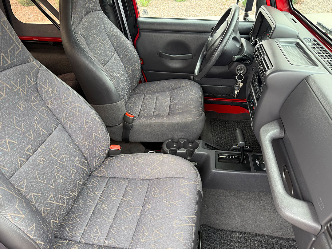 Front interior